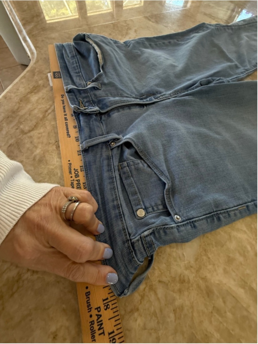 Women's DENIZEN from Levi's Blue Mid Rise Bootcut Jeans Size 30 - Picture 6 of 11